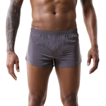 Men's Solid Color Summer Short Pants / Quick-Drying Swimming Low Waist Trunks - EVE's SECRETS